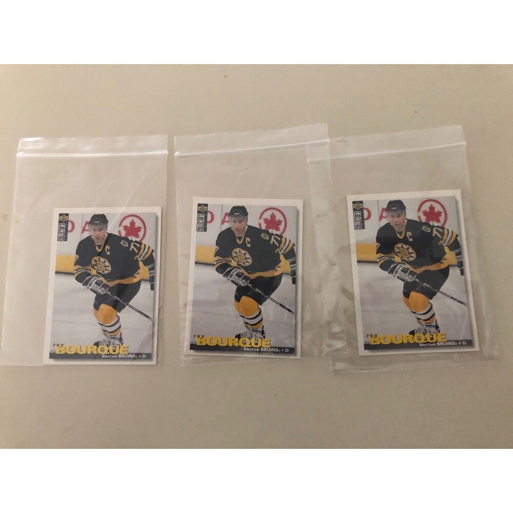 Ray Bourque Lot of 3 Upper Deck 1995 Card # 216 Boston Bruins NHL Vintage